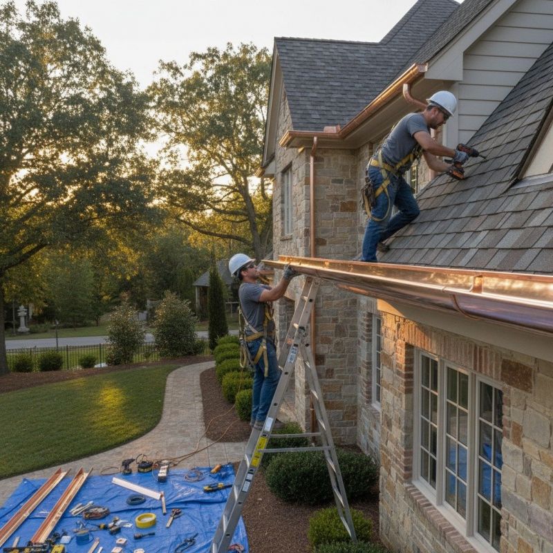 Wood Gutters Installation detail